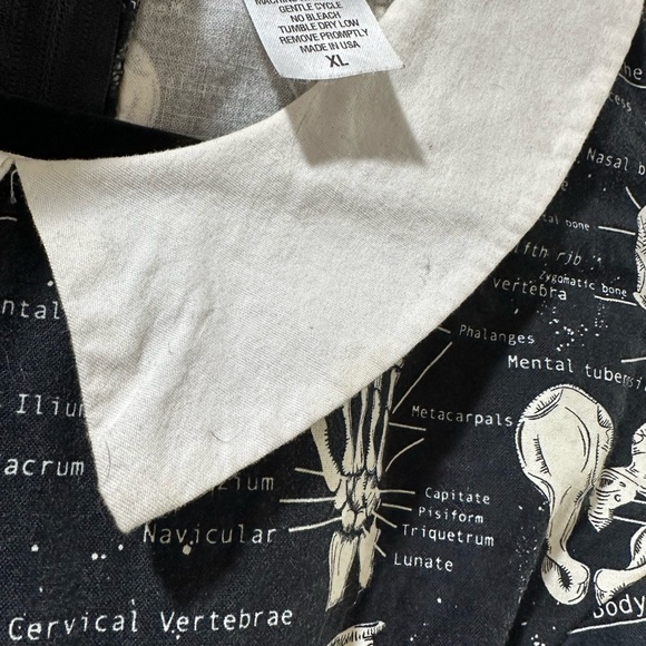 Glow in the Dark Skeleton Anatomy Print Dress - Picture 7 of 10